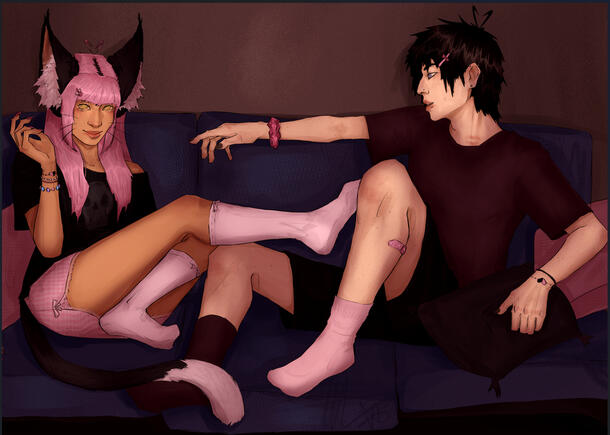 Lineart Fullbody Coloured Additional Character