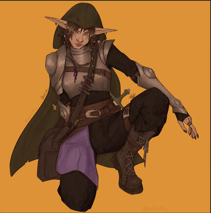 Lineart Fullbody Coloured